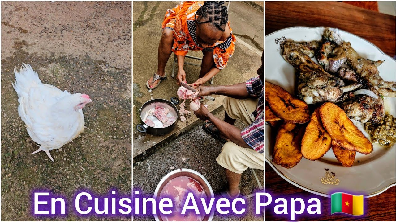 En Cuisine avec Papa au Cameroun 🇨🇲: je lui montre ma  recette de poulet au air fryer. #food