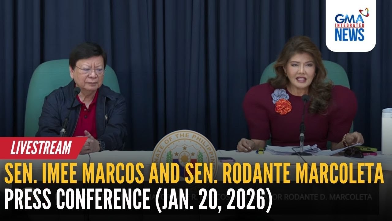 LIVE - Sen. Imee Marcos and Sen. Rodante Marcoleta press... - Replay | GMA Integrated News