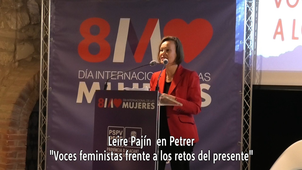 Leire Pajín en Petrer    Voces feministas frente a los retos del presente