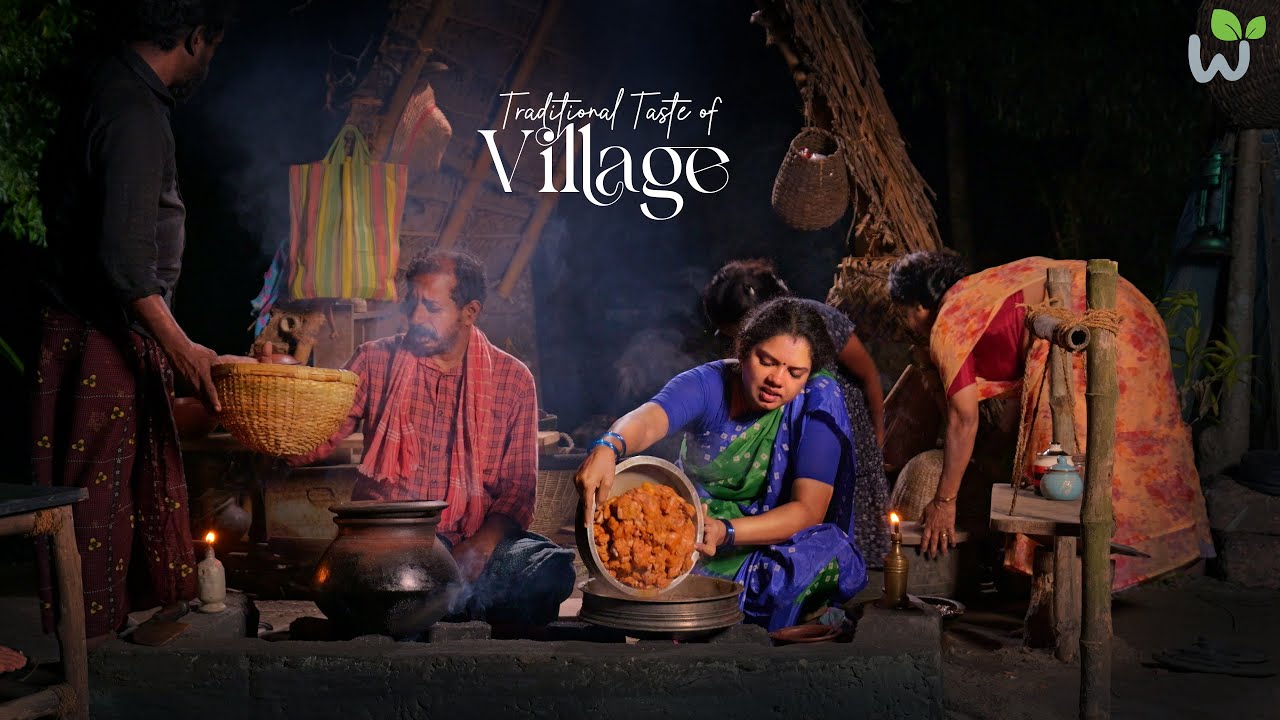 Traditional Taste of Village | Tapioca & Chicken were cooked in the outdoor kitchen | Dinner Recipes