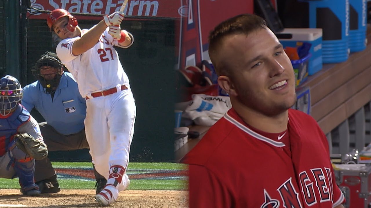 Trout's five homers in four straight games