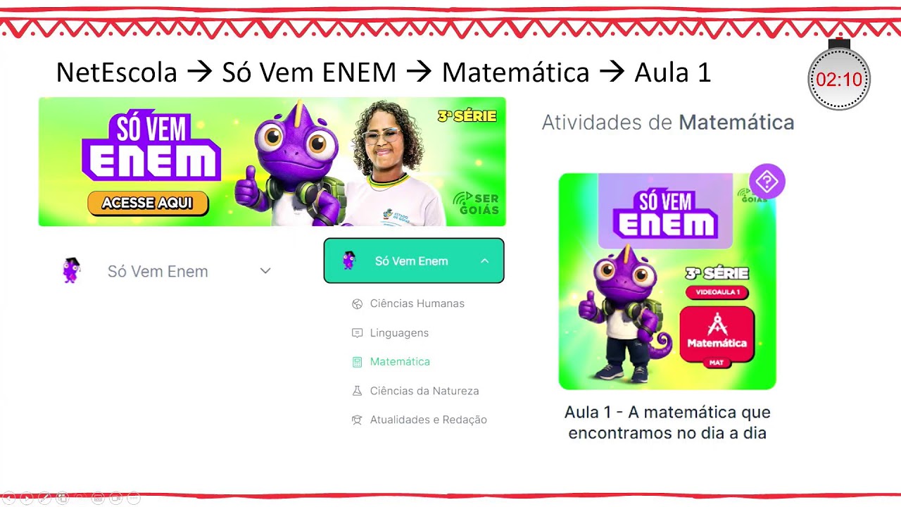 🔴 NOITE - MATEMÁTICA - 03.03.26 - 3ª Série - AULA 02