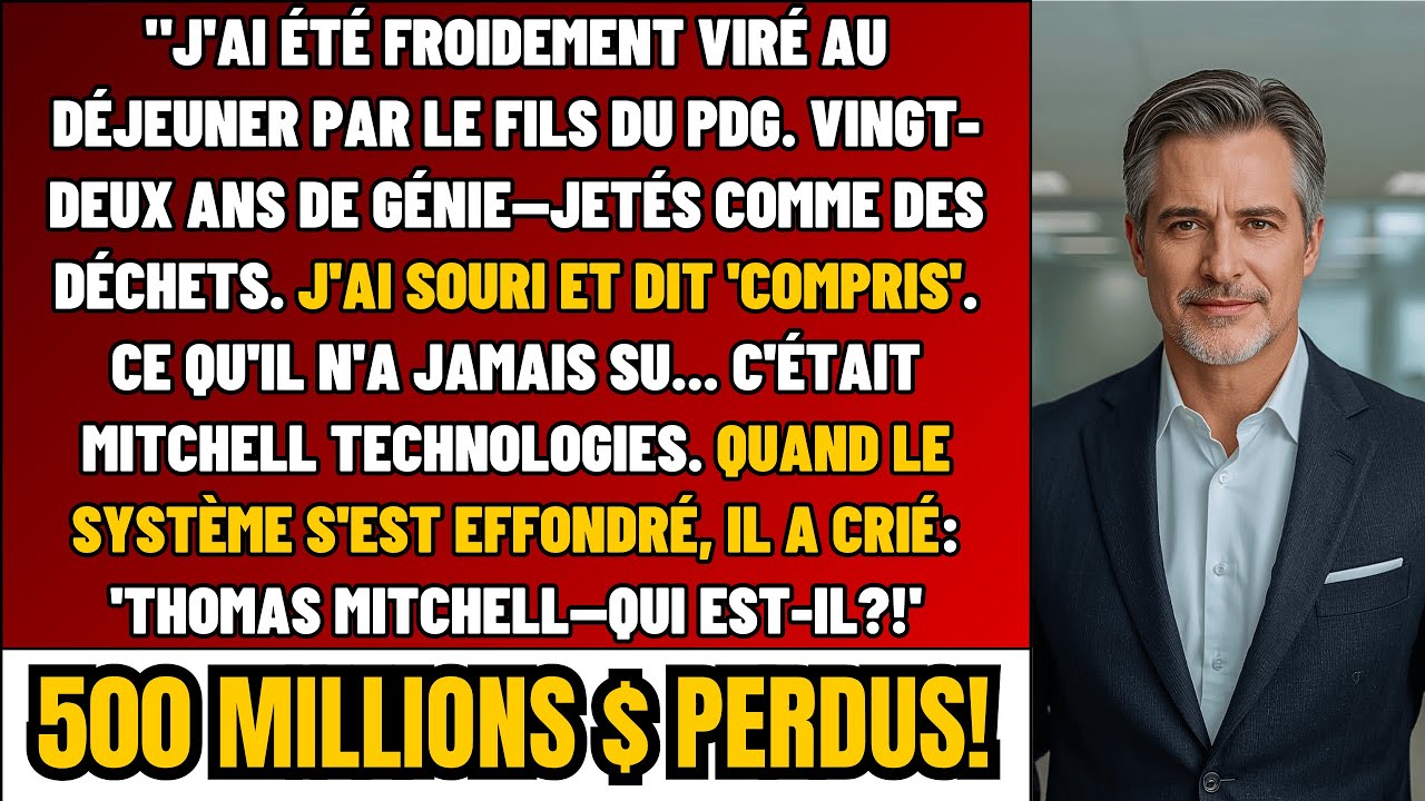 Le Fils Du Patron M’A Viré À Midi – Il N’A AUCUNE Idée Qu’Un Contrat De 500M Porte MON Nom…