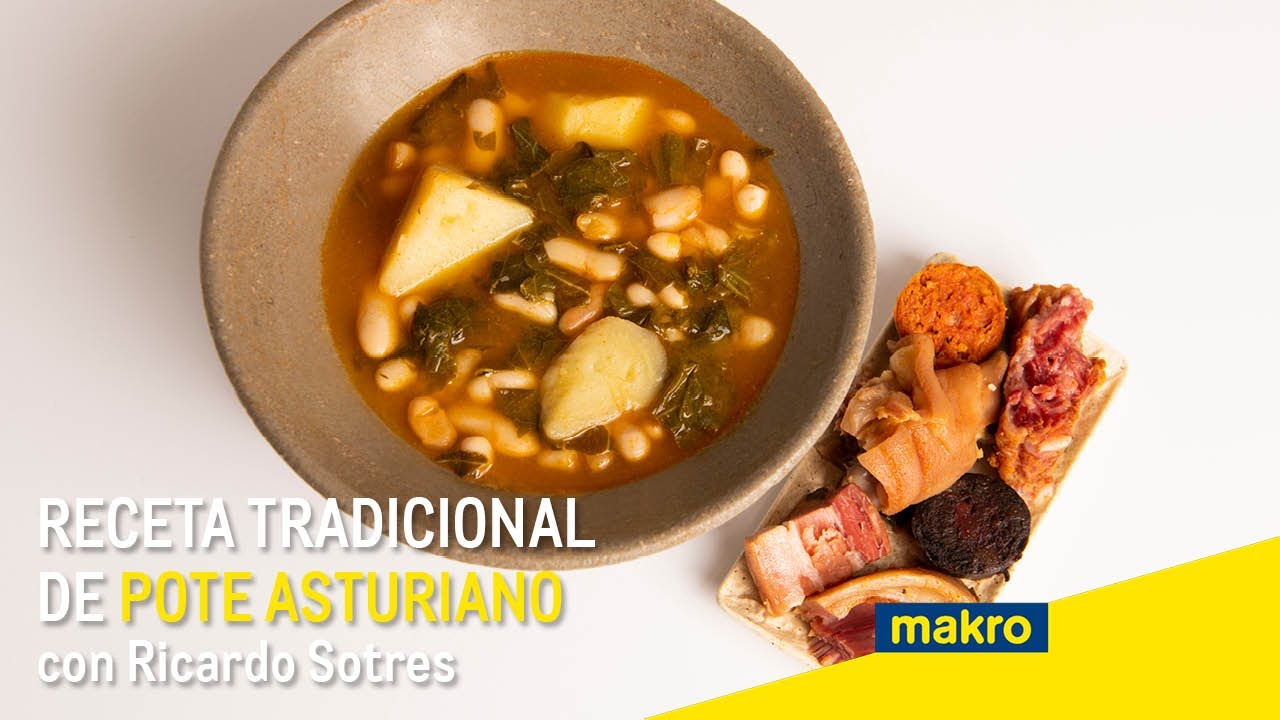 Receta tradicional de Pote Asturiano con Ricardo Sotres, chef de Estrella Michelin