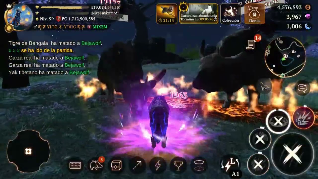 THE WOLF: DOBLE MEGAPOTENCIADOR ACTIVADO EN MAPA 8 (LADERAS DE FUGAKU)- FARMEO DE COINS Y GEMAS