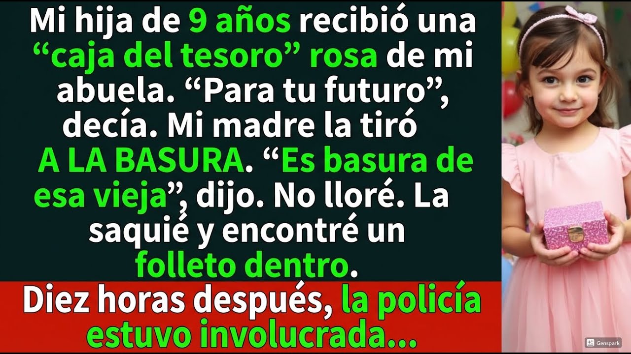 Mi mamá arrojó el regalo de mi hija A LA BASURA, frente a sus propios ojos…
