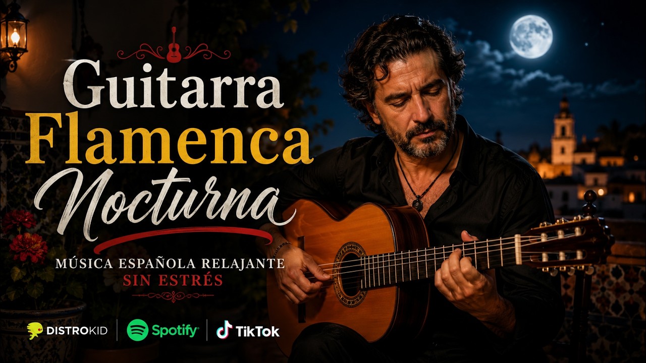 🎸 Guitarra Flamenca Nocturna | Música Española Relajante sin Estrés