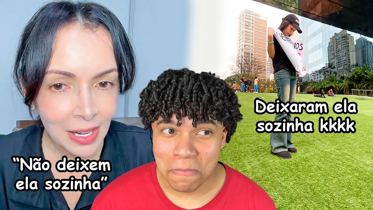 YouTuber faz MANIFESTAÇÃO, ninguém APARECE ele ala BRIGA com os Fãs