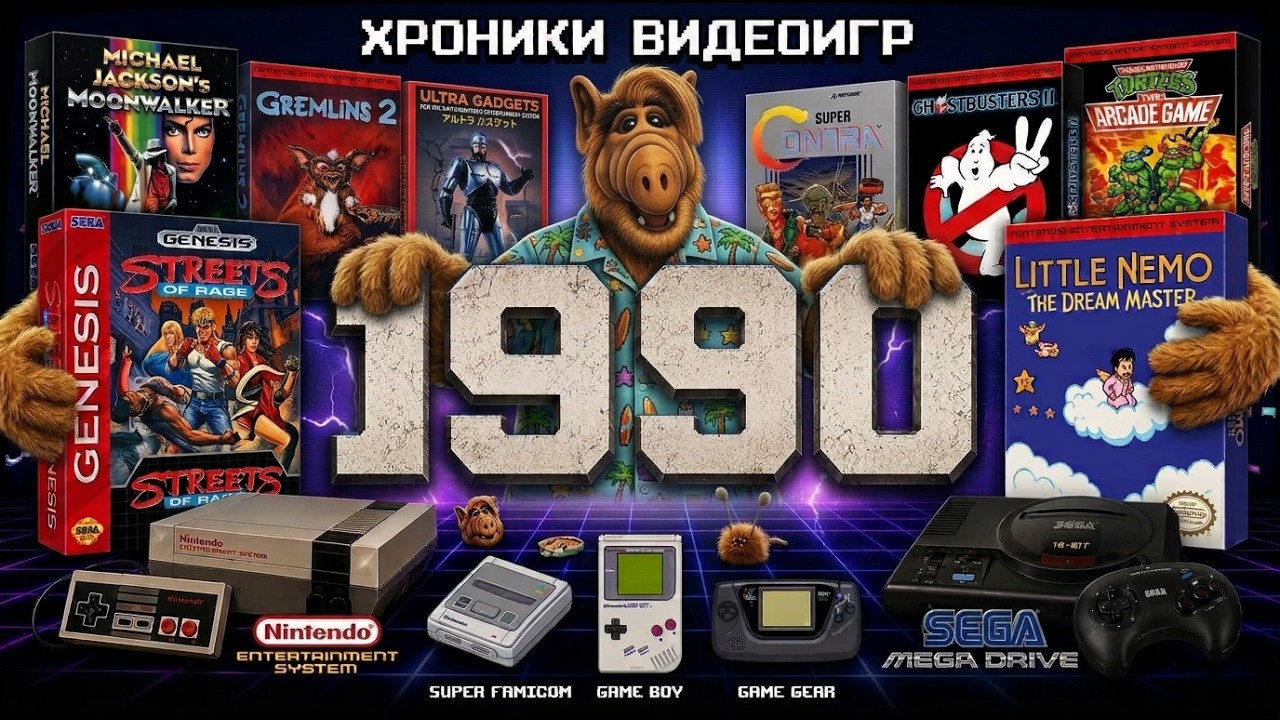 1990 Video Game Chronicles - SNES, Game Gear, Michael Jackson, Alf, Gremlins, Ghostbusters 2