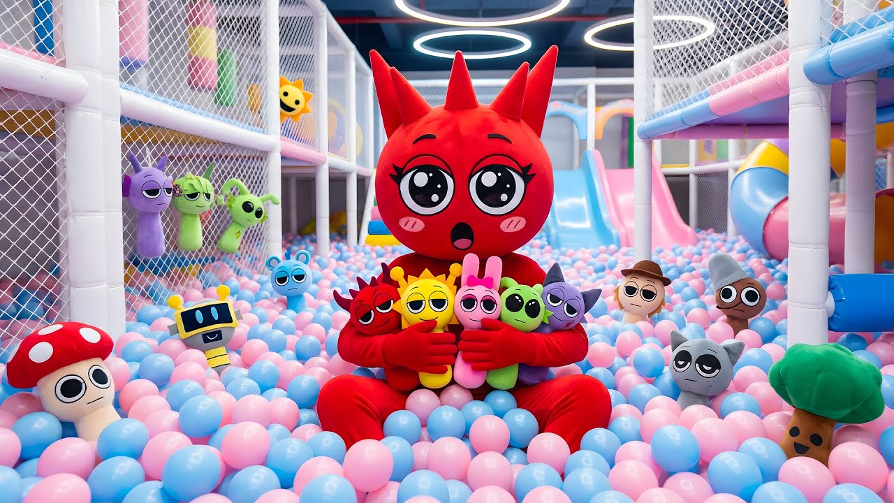 UNBELIEVABLE! Raddy Meets Sprunki In The Ball Pit!