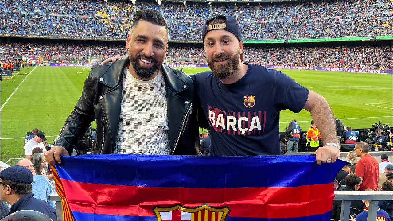 اجواء رائعة داخل ملعب الكامب نو مع اخي بوزيان لي ديما معطل فينما مشينا - الدوري الاسباني 🔵🔴🔵