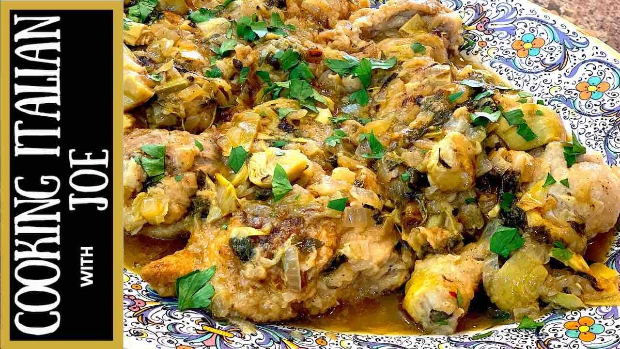 Курица с лимоном и артишоками | Готовим итальянскую кухню с Джо