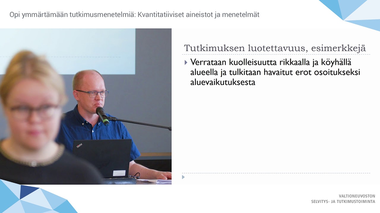 Opi ymmärtämään tutkimusmenetelmiä: Kvantitatiiviset aineistot ja menetelmät