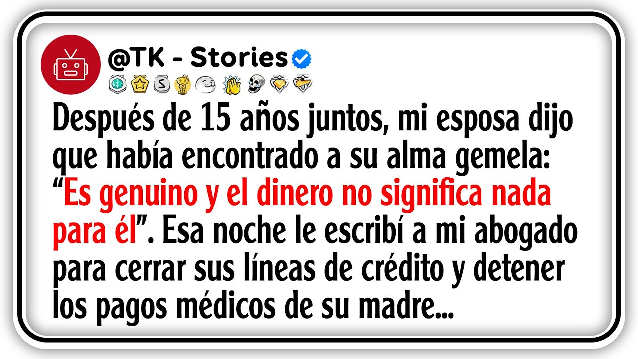 Después de 15 años juntos, mi esposa dijo que había encontrado a su alma gemela: “Es genuino y el...