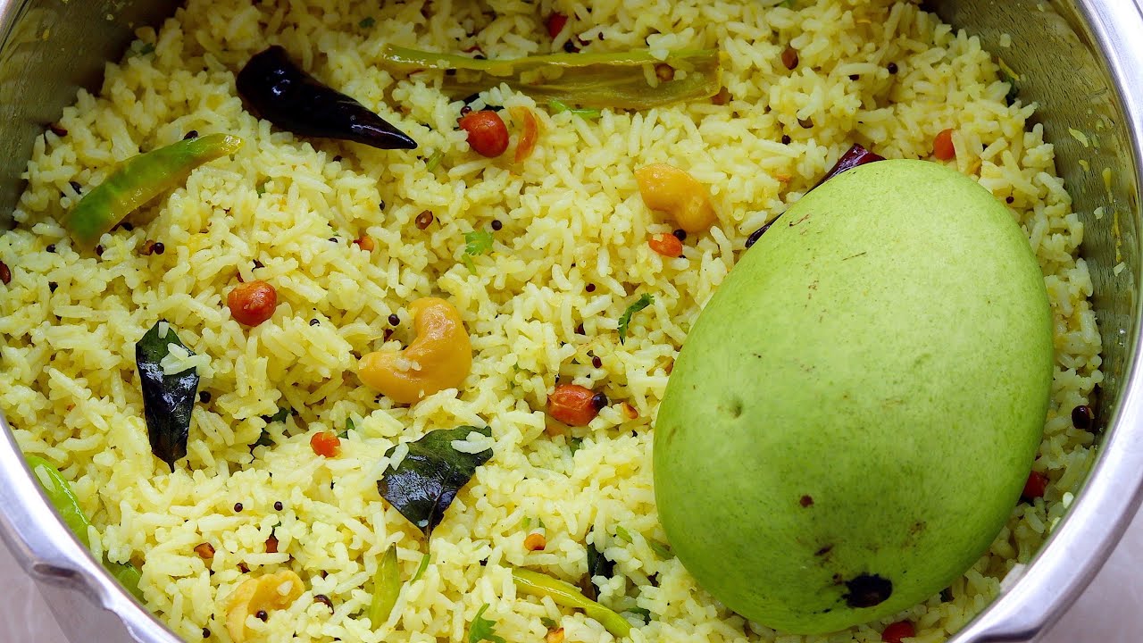 తెలుగువారి కమ్మ కమ్మని మామిడికాయ పులిహోర😋 Mamidikaya Pulihora👌 Mango Rice Recipe👌 Raw Mango Pulihora