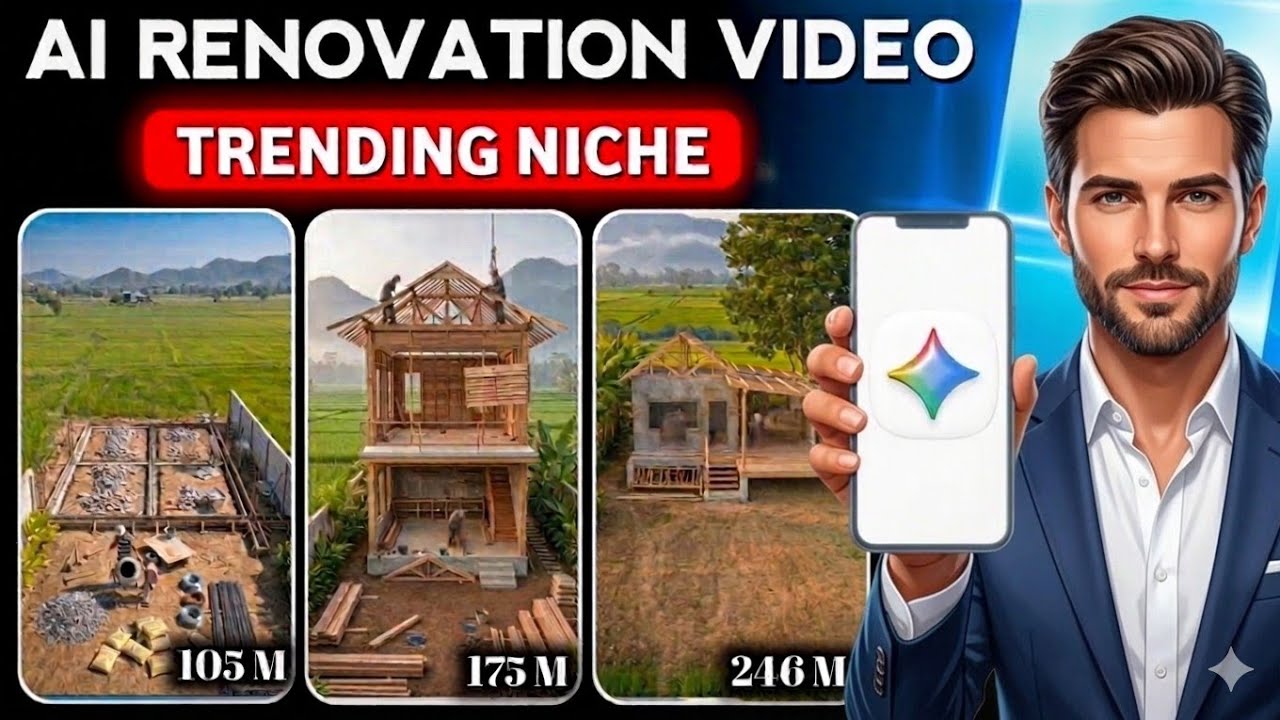 😱 AI Before & After House Transformation Video Tutorial | Tech Gyandeep 