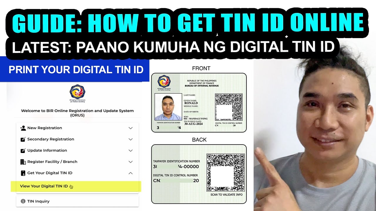 HOW TO GET DIGITAL TIN ID ONLINE 2025 | PAANO KUMUHA NG DIGITAL TIN ID ONLINE 2025