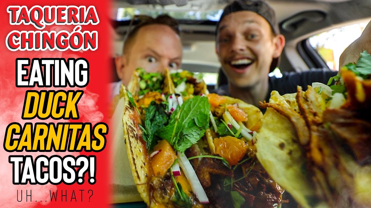 Eating A Trio Of Tacos From Taqueria Chingon in Bucktown, Chicago