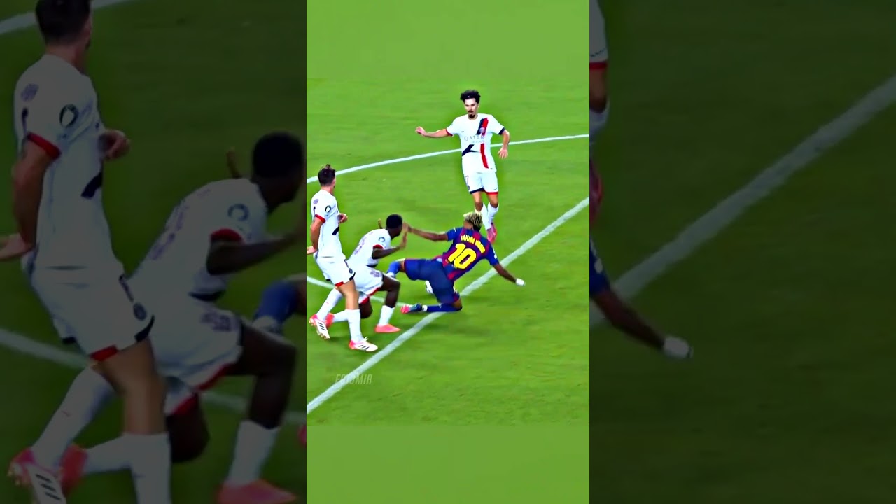 Ямаль унизил Мендеша за грубую игру #футбол #football #shorts #viral #trending
