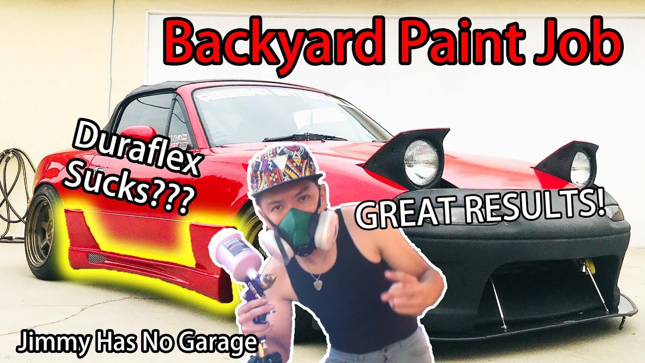 (Part 2) Painting The Duraflex Side Skirts At Home With HVLP Gun! IS IT WORTH IT? JHNG EP.12