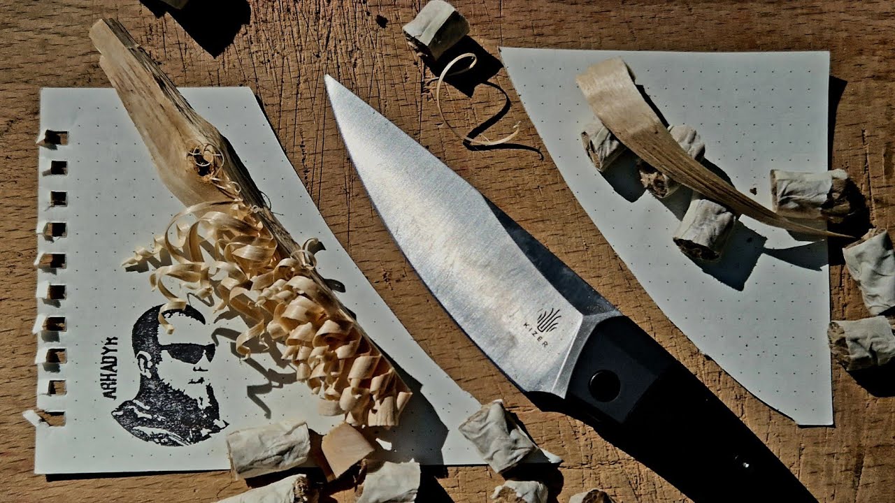 БЛ... Нож MOMO Kizer Knives. Уличный тест