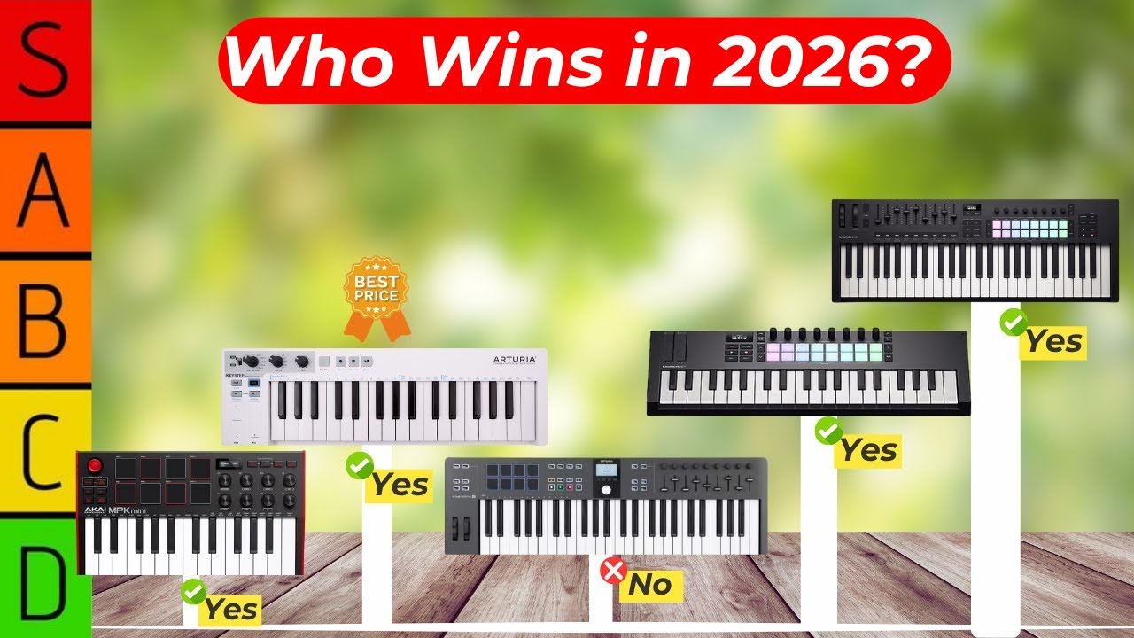 Najlepszy kontroler klawiatury MIDI 2026 [TOP 5 klawiatur MIDI na KAŻDY budżet]