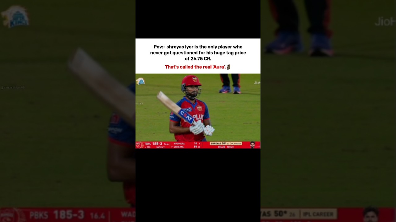 Shreyas iyer is the only player who never got questioned for his huge tag price 🗿| #shorts