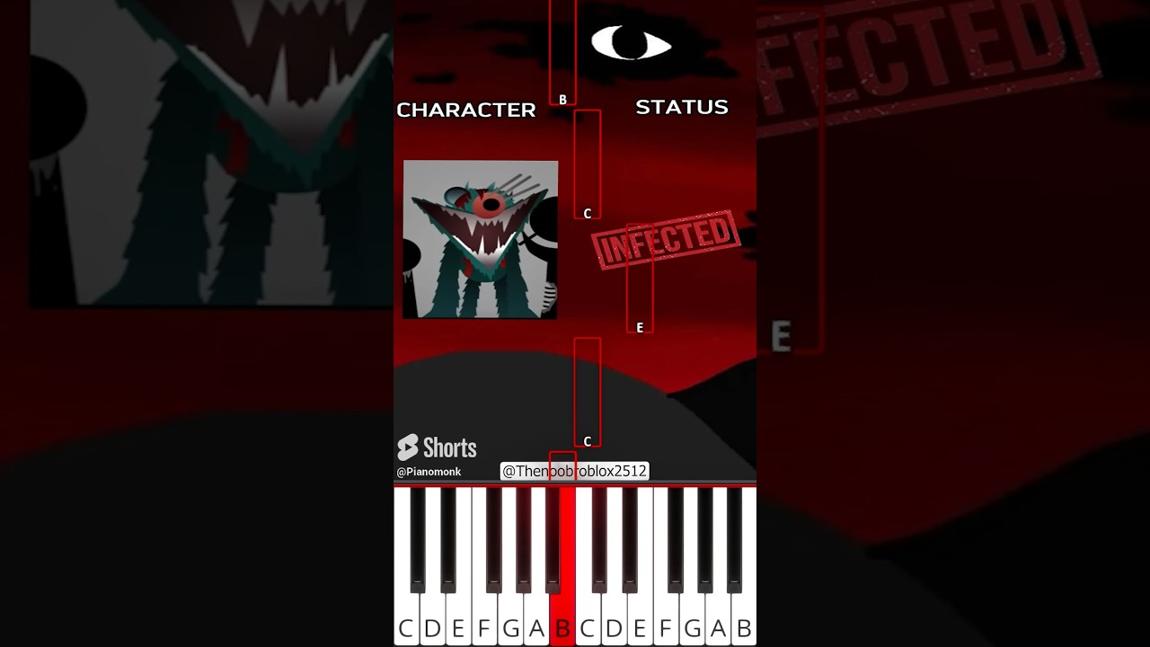 Character Status in Incredibox Sprunki Phase 15 #sprunki(@Thenoobroblox2512) - Octave Piano Tutorial