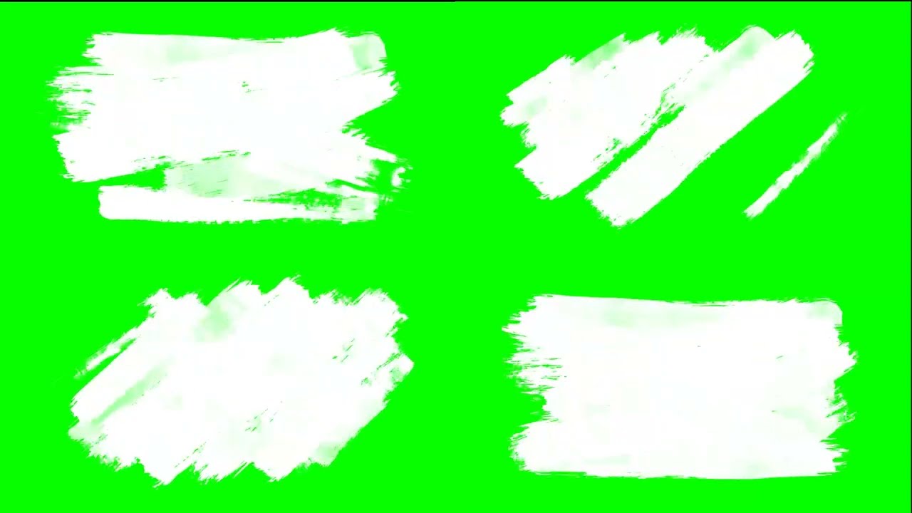 🎨 FREE Brush Stroke Green Screen Effects (4K Ultra HD)