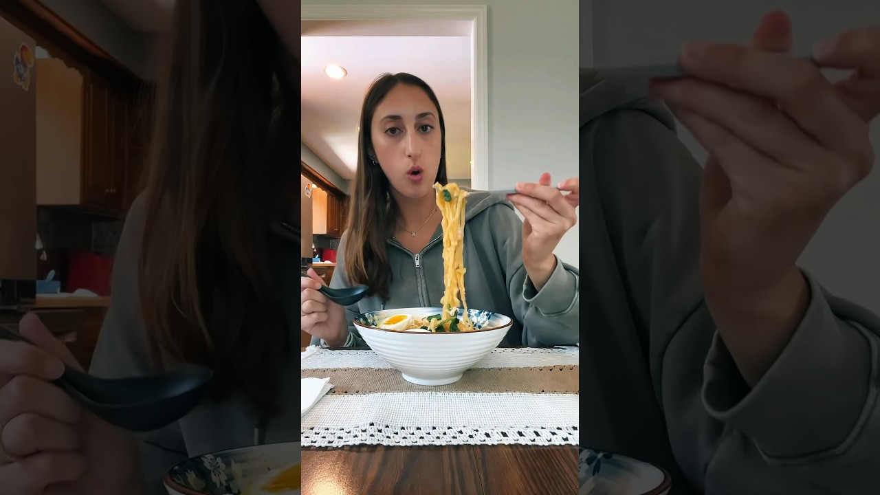 Ramen for lunch #ramen #buldakcarbonara