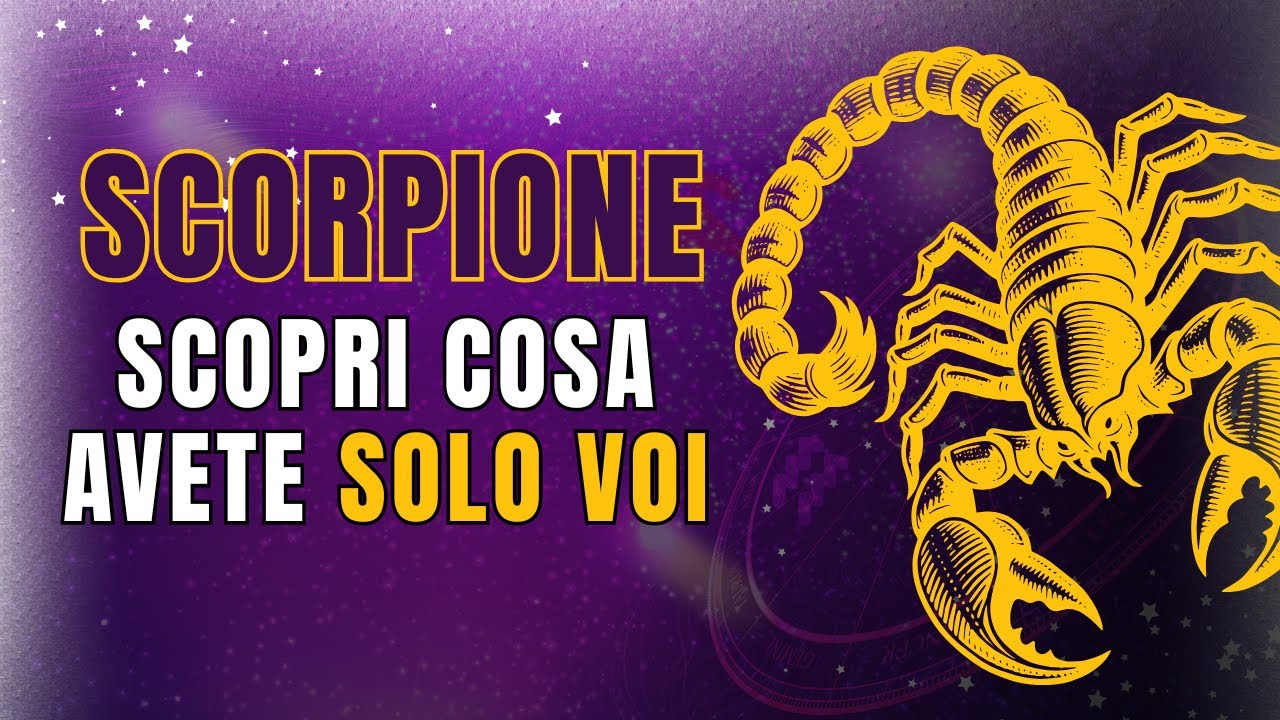 Perché lo scorpione sembra più GIOVANE degli altri? Il segreto che nessuno racconta...