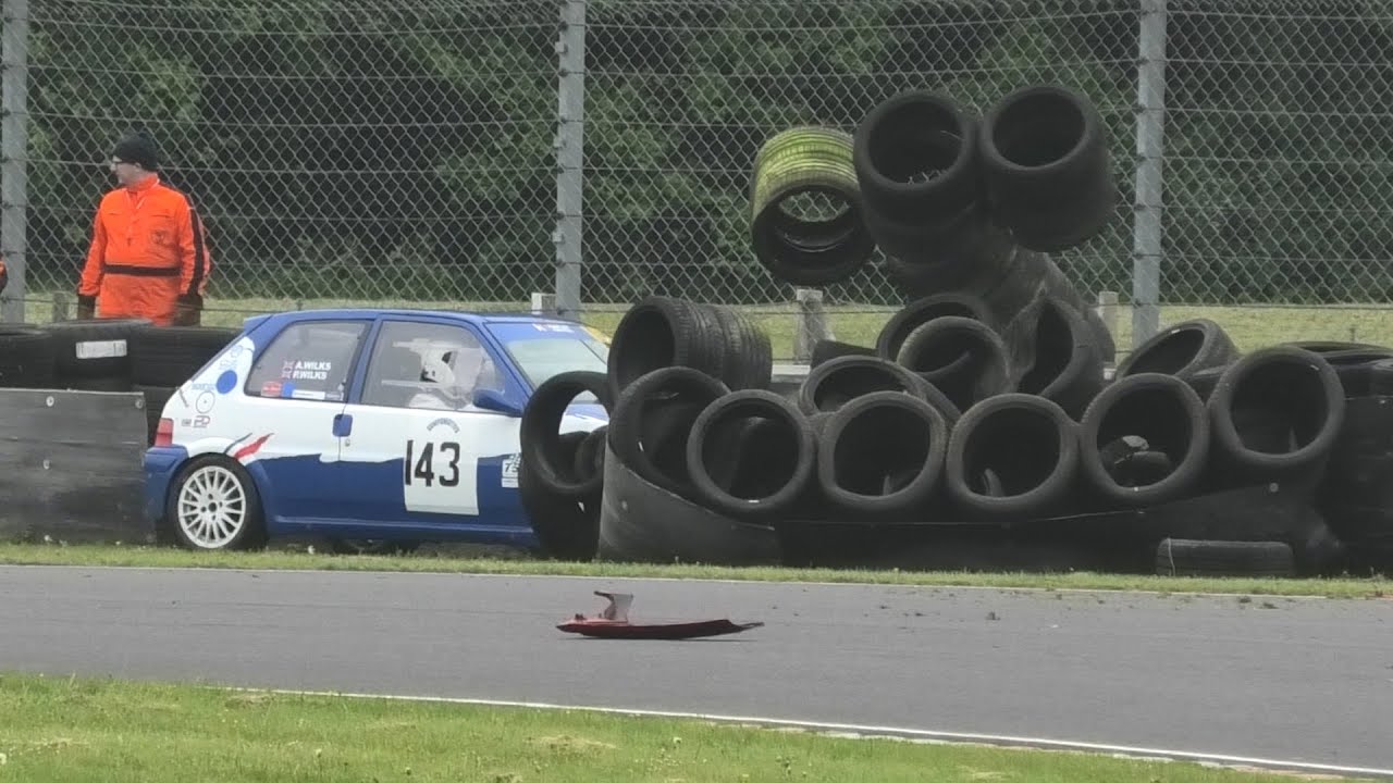 Peugeot 106 & Renault Clio Crash - Castle Combe Challenge Day - May 2021