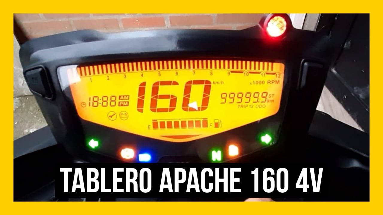 APACHE 160 4V DESCRIPCION DEL TABLERO CON TODAS SUS FUNCIONES PRIMERA PARTE