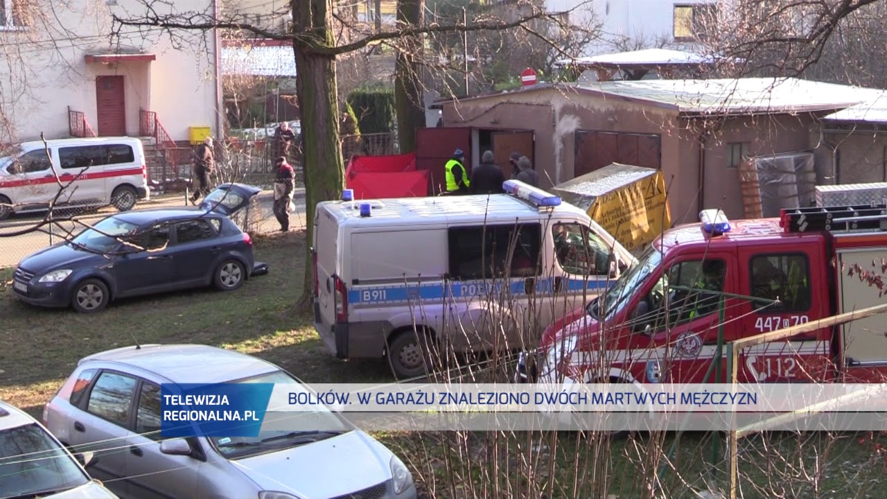 BOLKÓW  W garażu znaleziono dwa ciała...