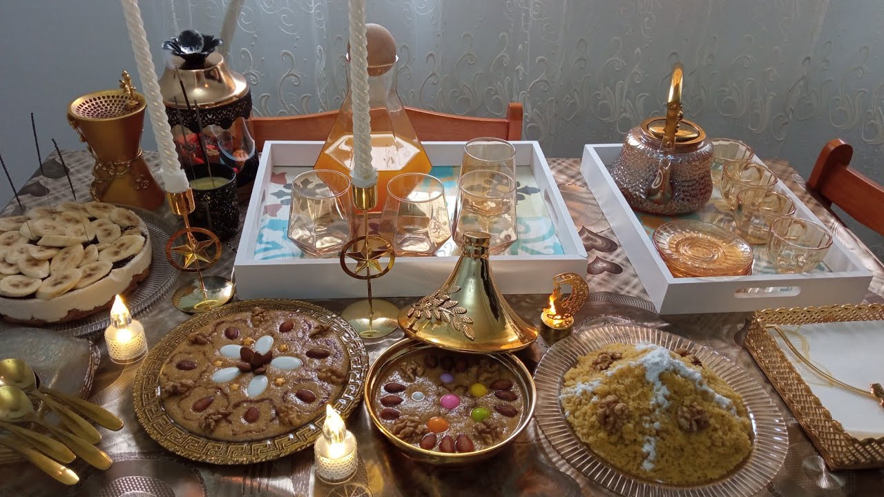 أجواء الإحتفال بالمولد النبوي الشريف🕯️🌙🧨 طاولة راقية😍✨ رفيس على أصوله ✅أجواء عائلية #مولد_نبوي#مولود
