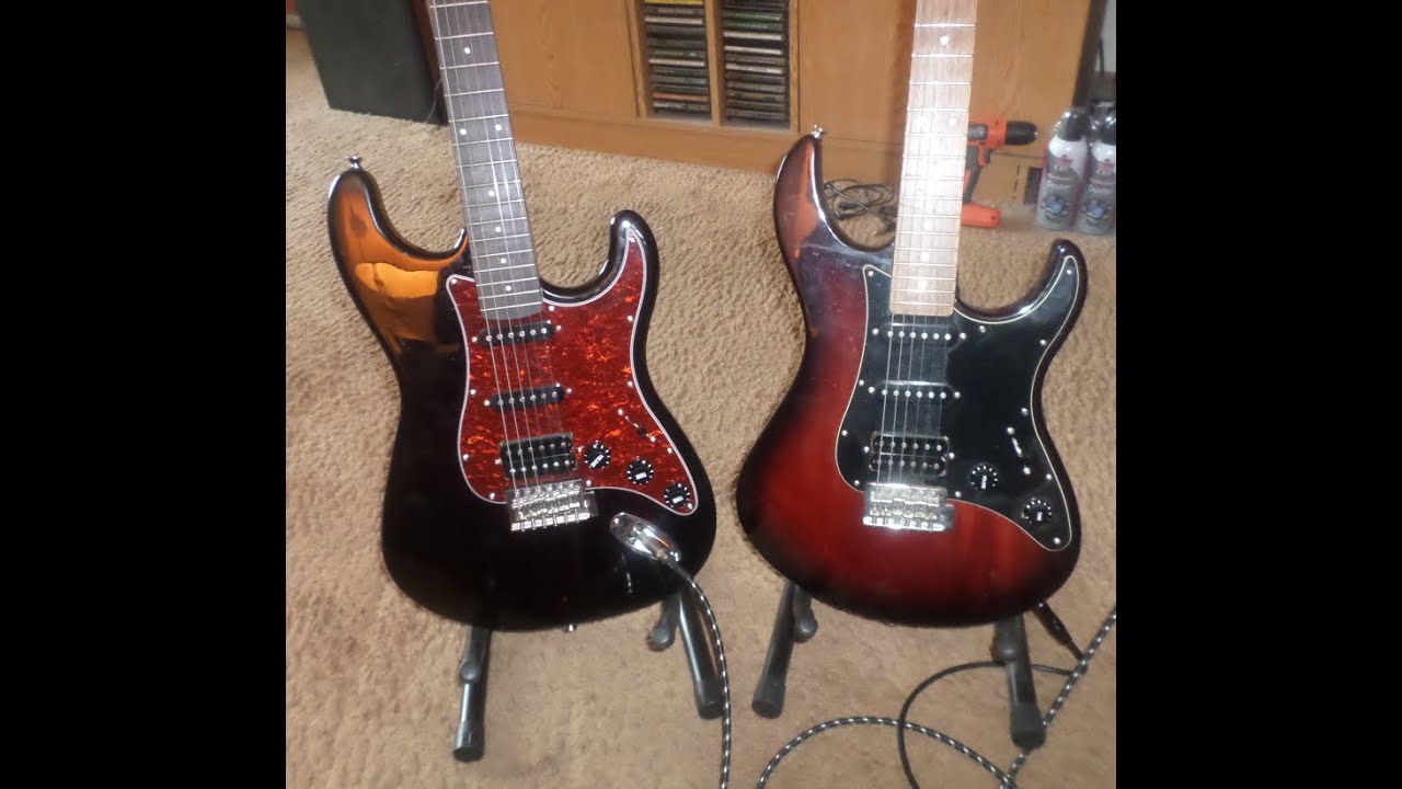 Donner DST-200.  vs. Yamaha Pacifica PAC012