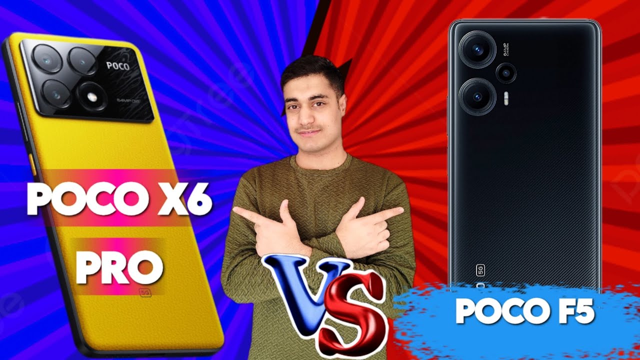 مقایسه پوکو ایکس6پرو با پوکو اف5 / Poco x6 pro Vs Poco f5