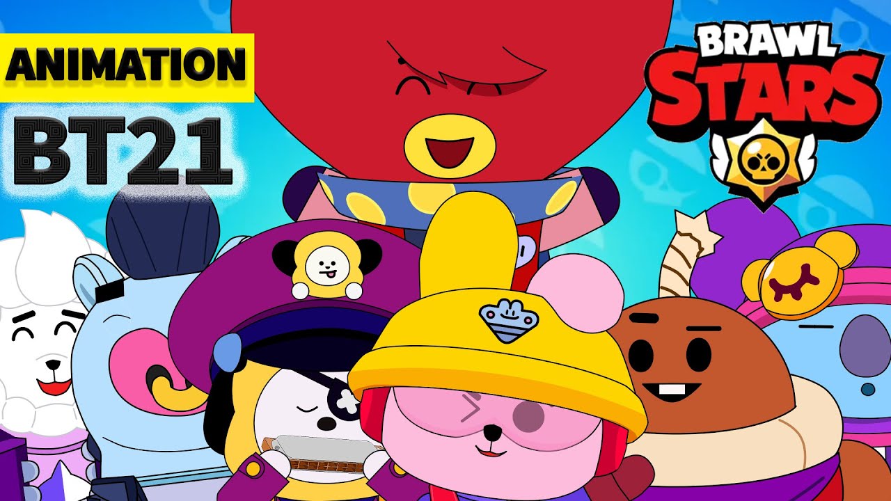 ✌BRAWL STARS X BT21 ANIMATION✌SKIN BT21