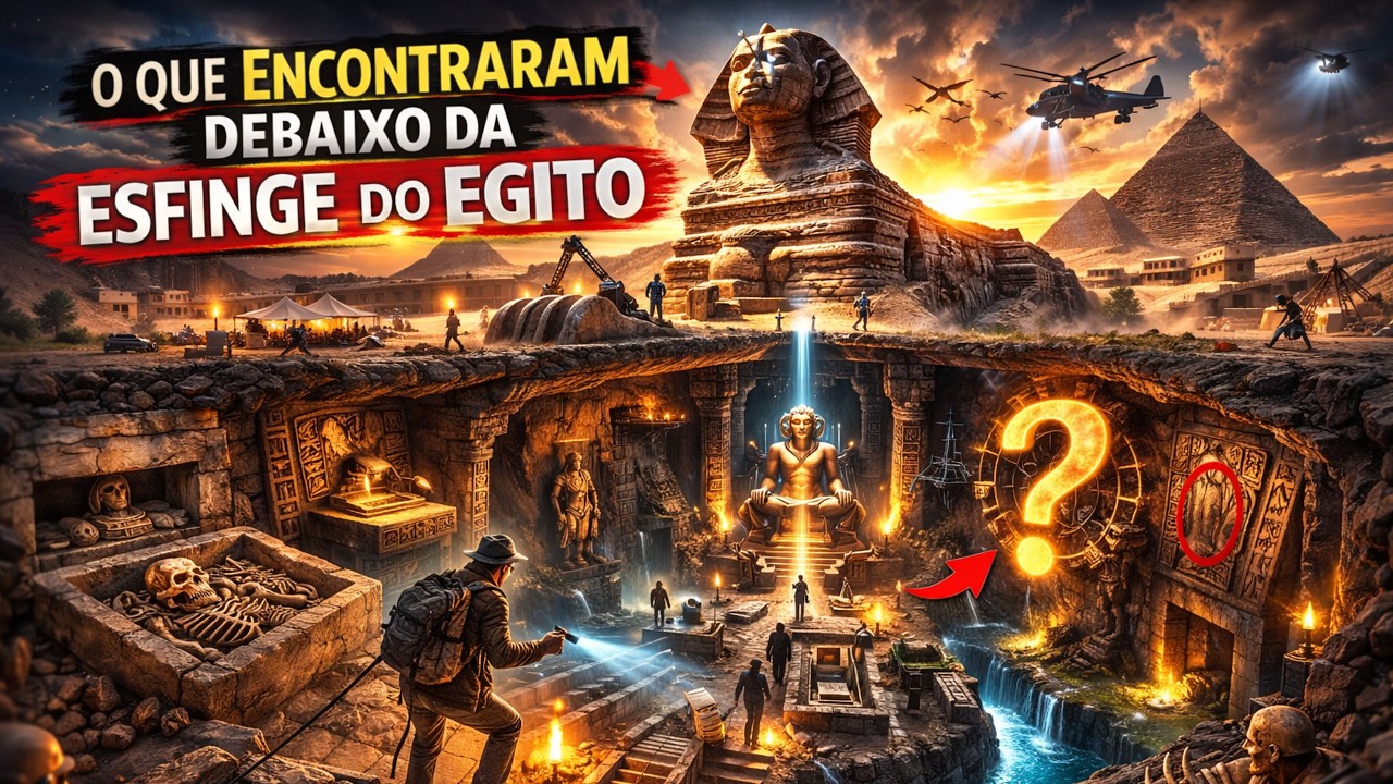 O Que Encontraram Debaixo da Esfinge do Egito Vai Te Chocar!