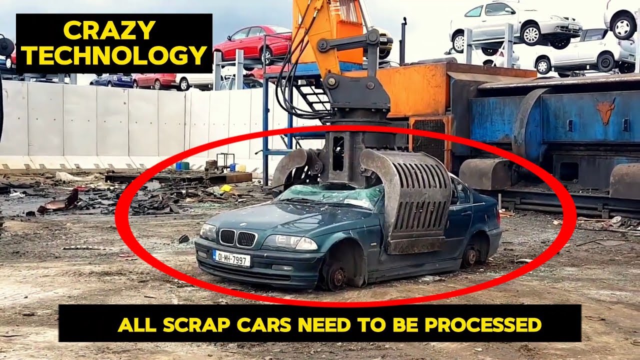 Amazing German Scrap Car Recycling Machine