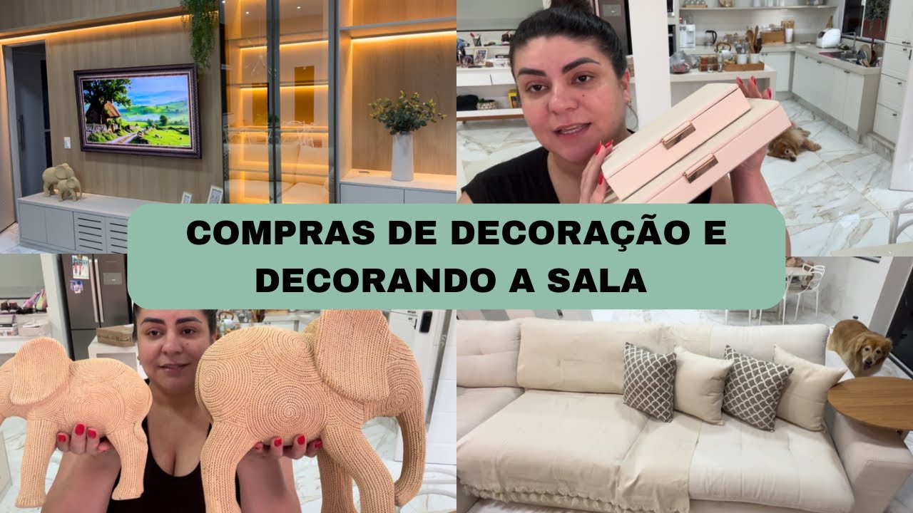 COMPRAS DE DECORAÇÃO PARA A SALA | DECOREI COM VOCÊS | TUDO LINDO DA SHOPEE 😍