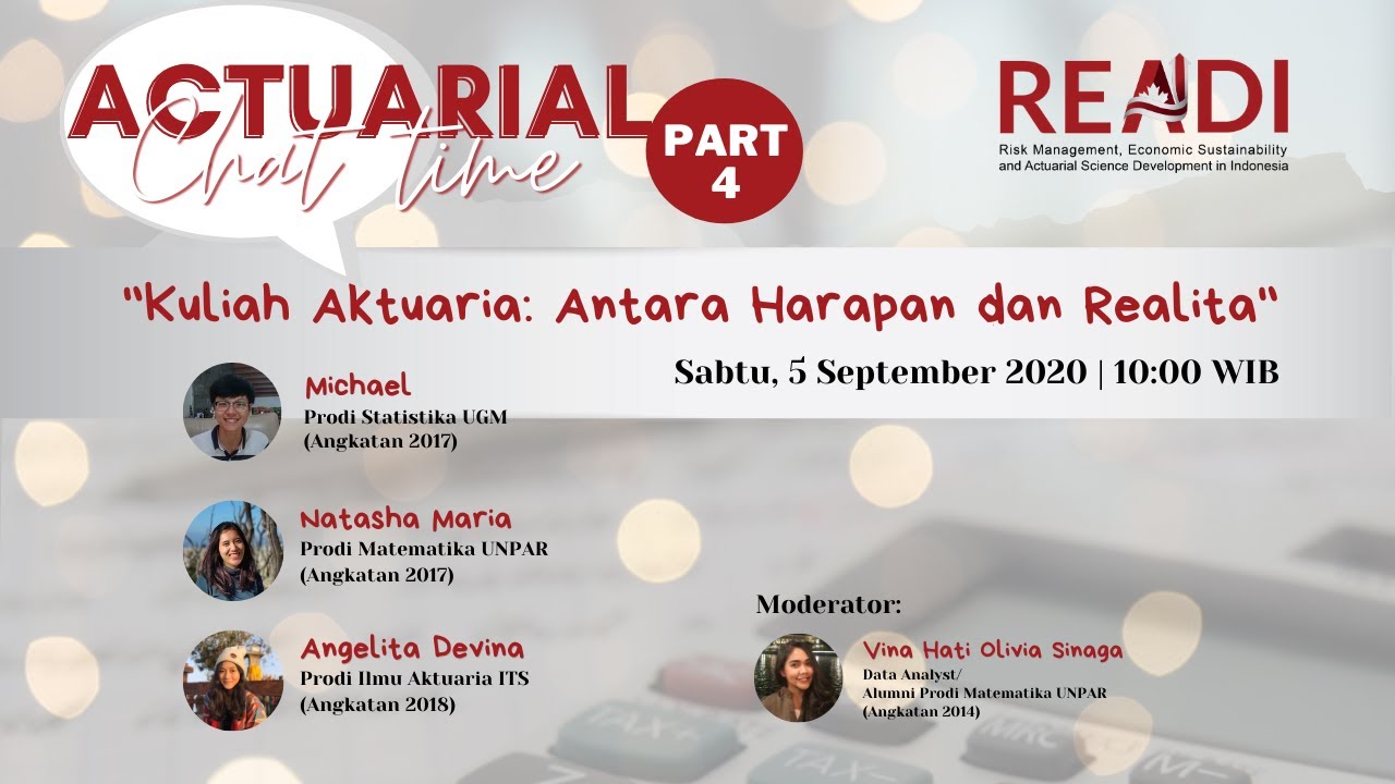 Actuarial Chat Time | Kuliah Aktuaria : Antara Harapan dan Kenyataan (2)