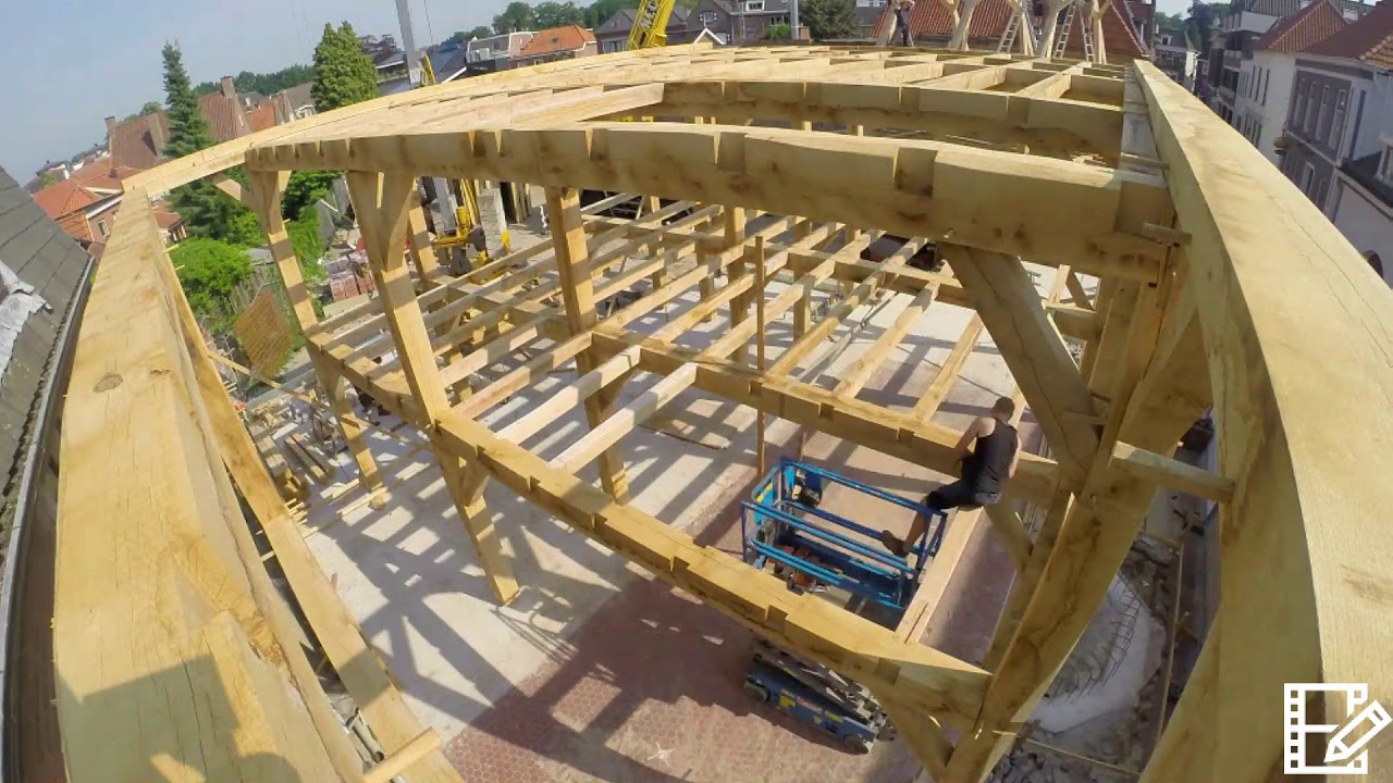 Gebintsconstructie herbouw 16e eeuws pand