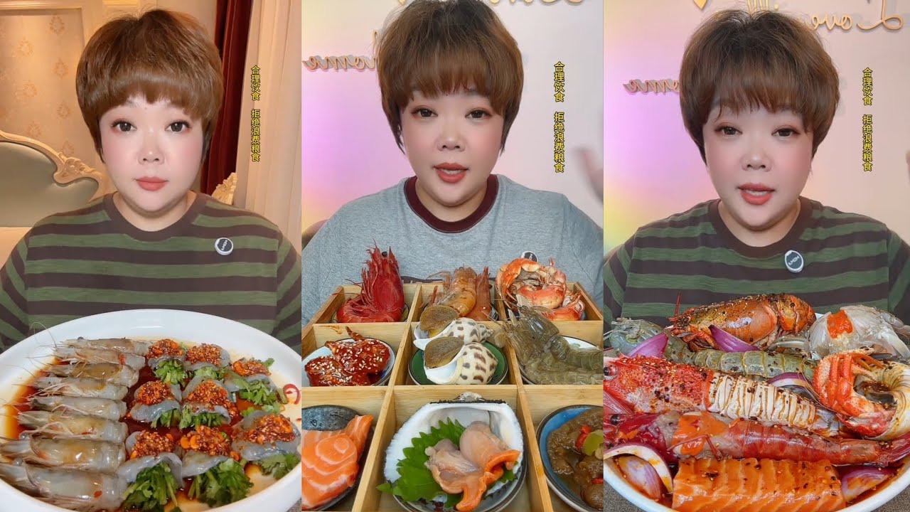 Asmrfood : Eating big Shrimp 🦐🍤🦐 { seafood 🦞🦞🦞🍢} #mukbang #eatingshow #seafood #cooking