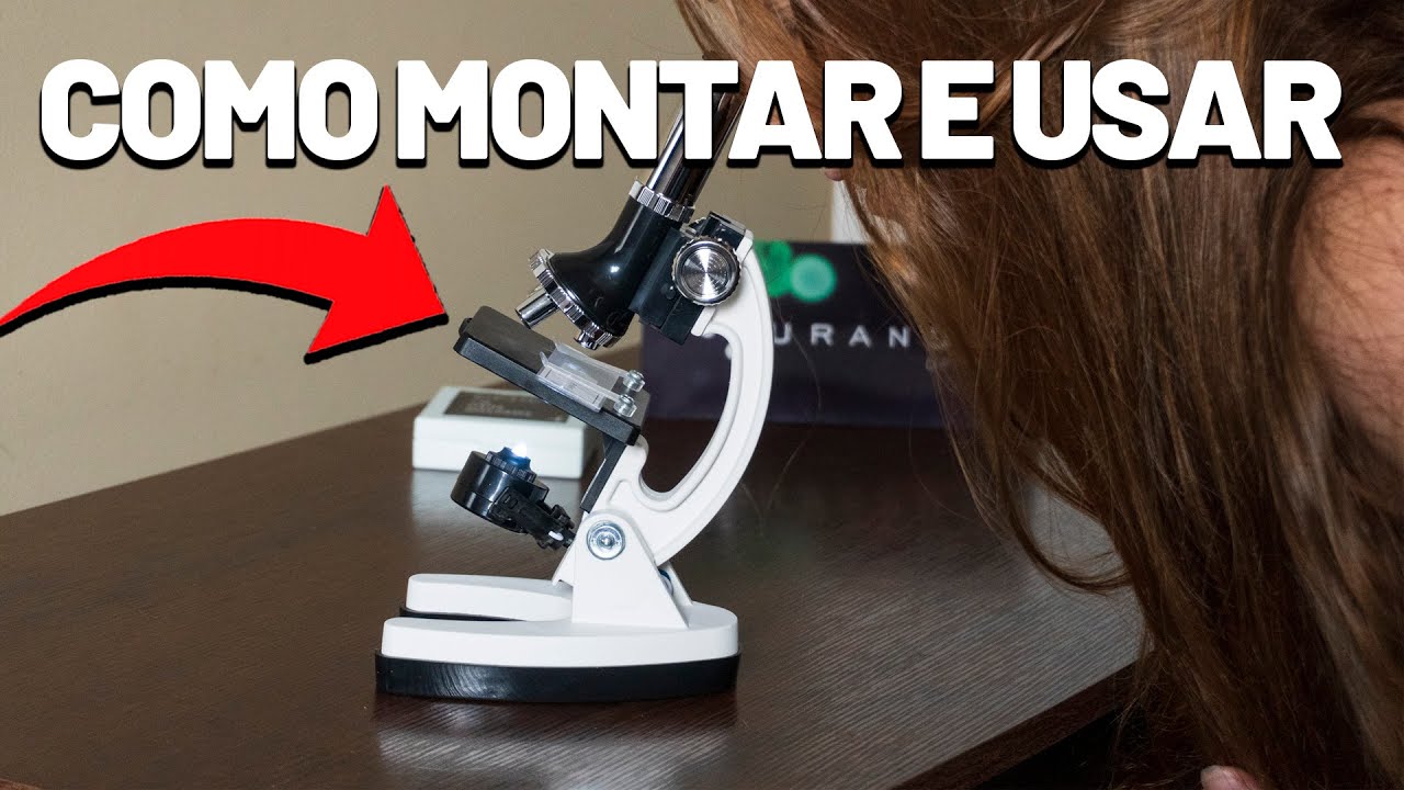 COMO USAR MICROSCÓPIO OPTICO OPTICS I URANUM | COMO FOCAR MICROSCÓPIO