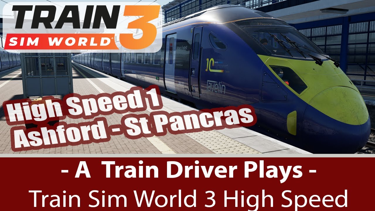 Машинист поезда играет в Train Sim World 3, класс 395, скоростной поезд Javelin, юго-восточный, TSW3