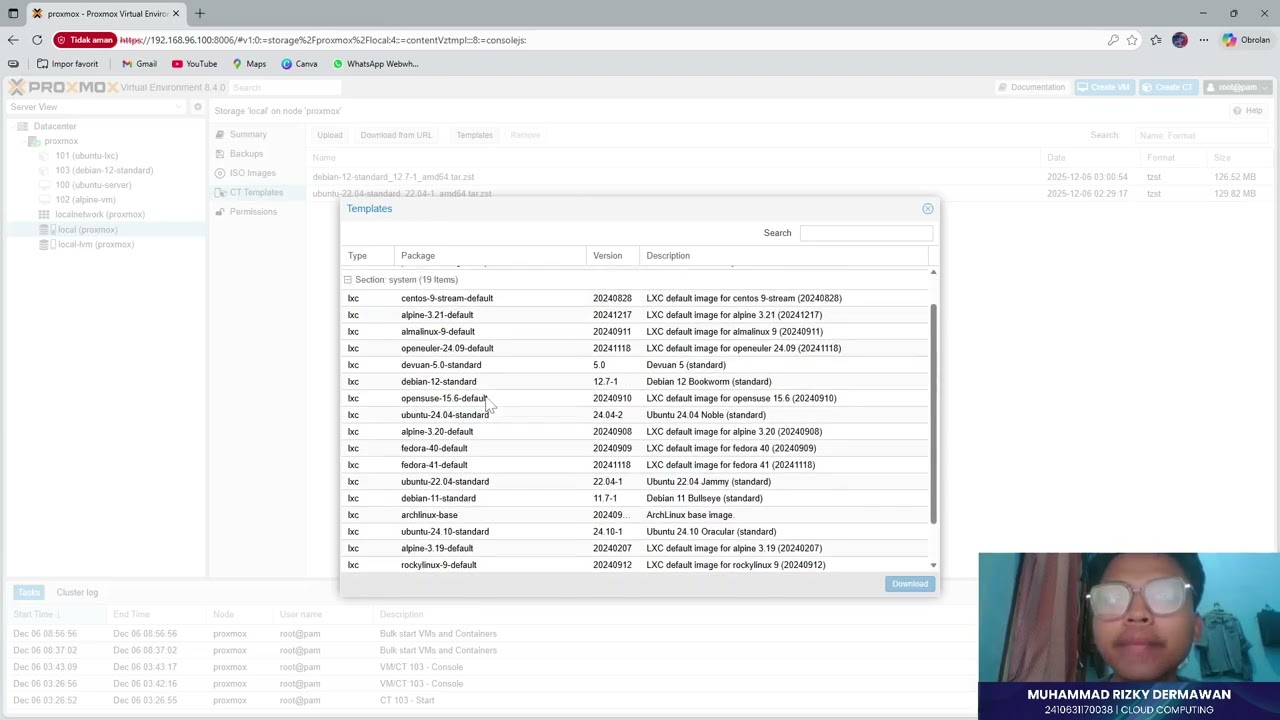 Proxmox VE Tutorial: Instalasi, Konfigurasi LXC Container & Verifikasi SSH