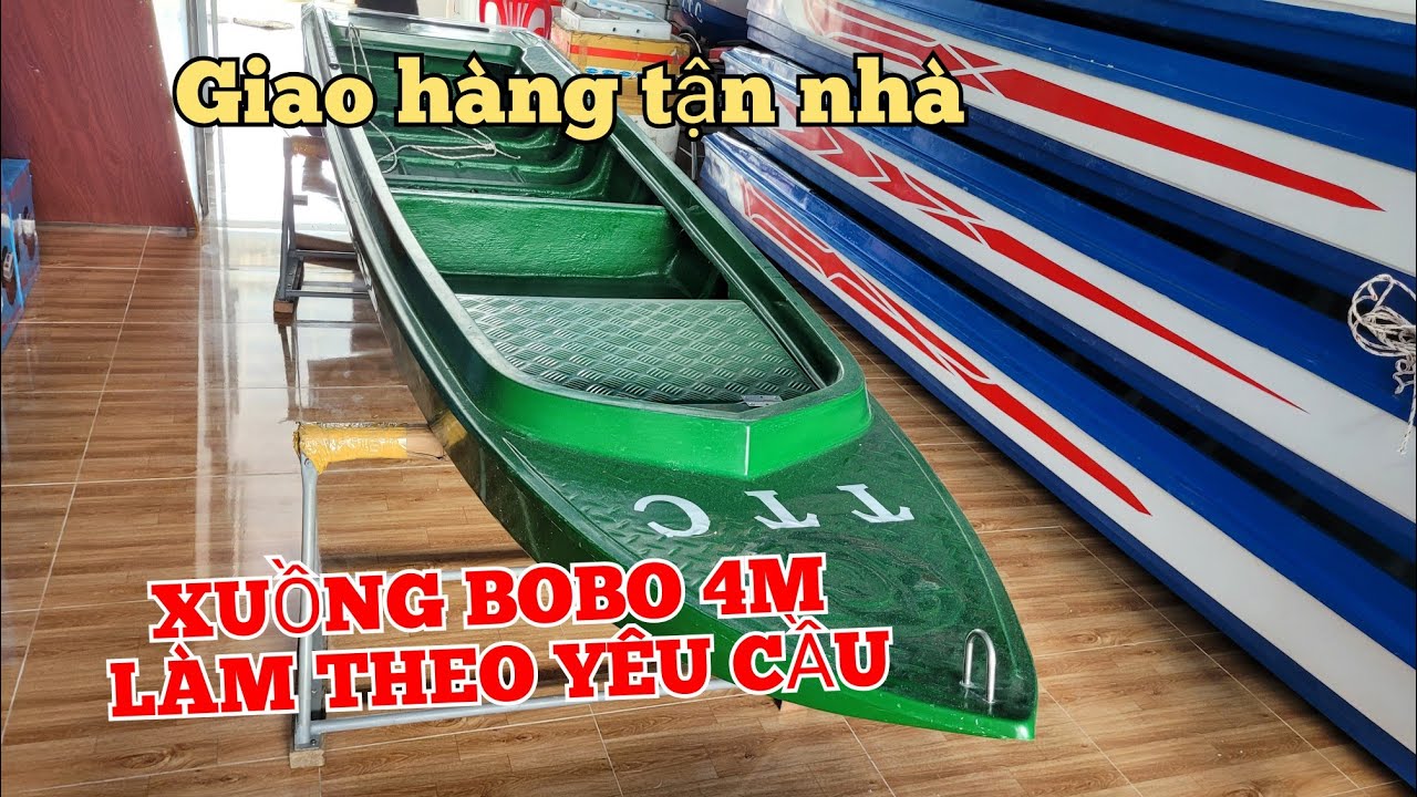 XUỒNG BOBO 4M SIÊU TỐC ĐỘ LÀM MÀU THEO YÊU CẦU 0939333400 HOẶC 0923451926 GIAO HÀNG TẬN NHÀ