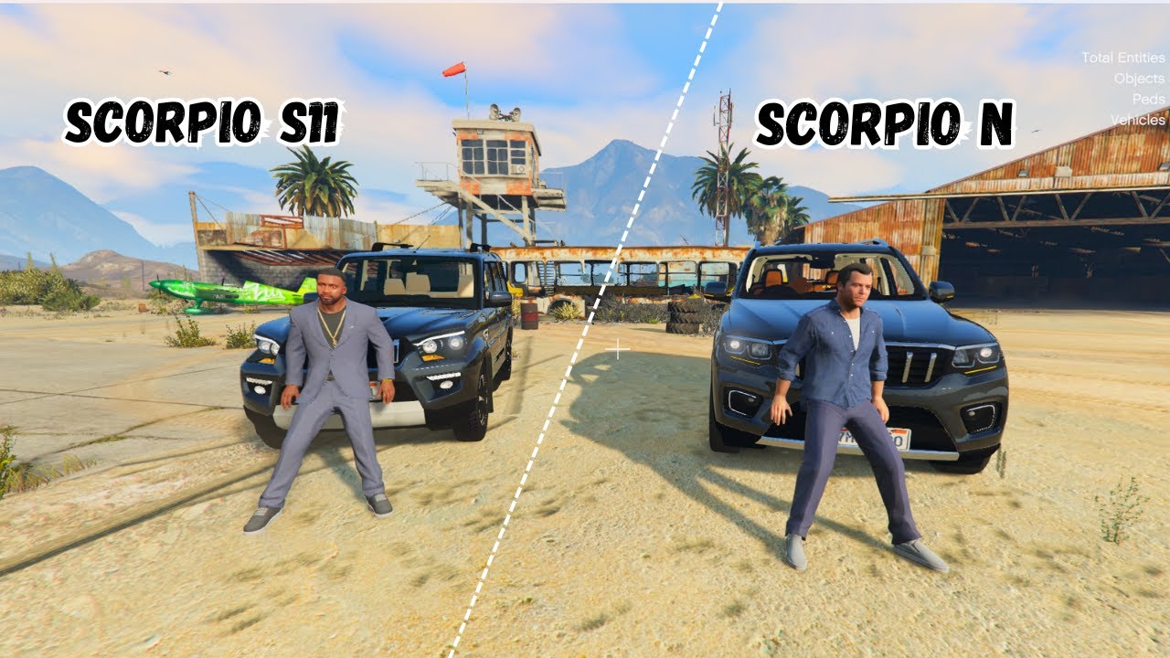 SCORPIO S11 VS SCORPIO N GTA FIVE GAMEPLAY  /GTA V GAMEPLAY VIDEO DESI