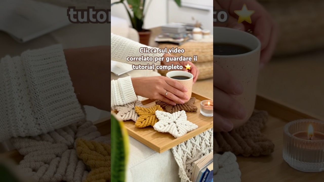 ✨ Мастер-класс по созданию звезды в технике макраме ✨ Нажмите на соответствующее видео!